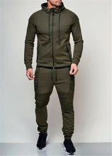 Load image into Gallery viewer, Hirigin 2 pieces Autumn Running tracksuit men Sweatshirt Sports Set Gym Clothes Men Sport Suit Training Suit Sport Wear
